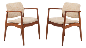 Captains Chairs by Erik Buch for Ørum Møbler, Denmark, 1960s, Set of 2