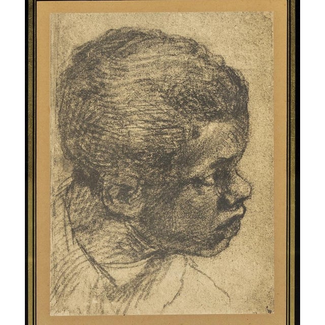 Drawing - 'Man's Head'. Charcoal on paper. Dimensions: 27.5 x 20.5 cm