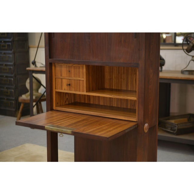 1950s Wooden Secretary Desk, 1950s For Sale - Image 5 of 13
