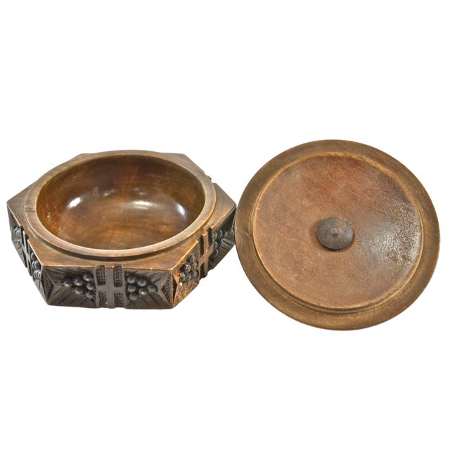 Black Forest Carved Wood Box For Sale - Image 4 of 5