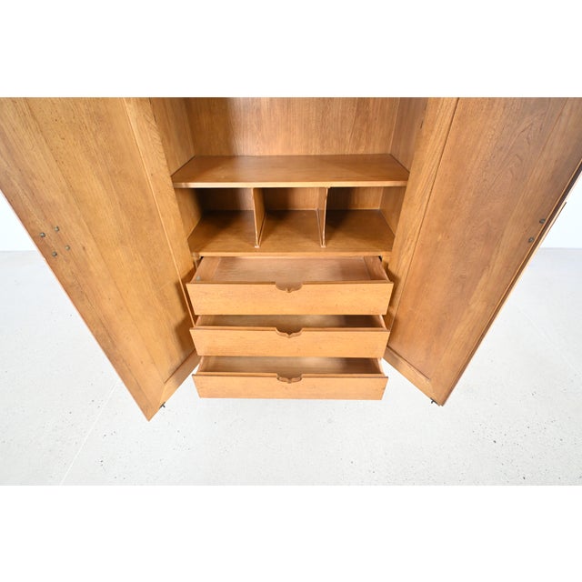 Baker Furniture Asian-Inspired Hollywood Regency Wardrobe Dresser For Sale - Image 11 of 17