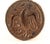 American Mid 19th Century Pennsylvania Wooden Butter Mold Stamp With Carved Eagle & Laurel Branch For Sale - Image 3 of 12