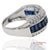 18K Solid White Gold Natural Diamond and Sapphire Ring Metal Type: 18K Solid White Gold Total Item Weight: 4.8 Grams Ring...