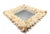 Signed Vintage Diamond-Shaped Seashell Shell Encrusted Wall Mirror – Coastal / Organic Modern For Sale - Image 9 of 13