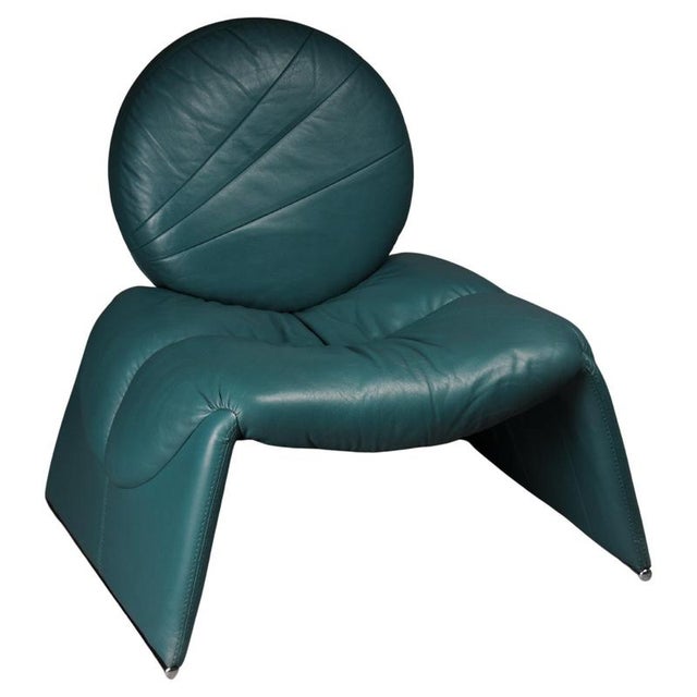 Leather C35 Calypso Lounge Chair by Vittorio Introini for Saporiti For Sale - Image 18 of 18