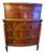 **Antique Mahogany Chest of Drawers**Brass Hardware, Glass Top, Carved Columns** For Sale