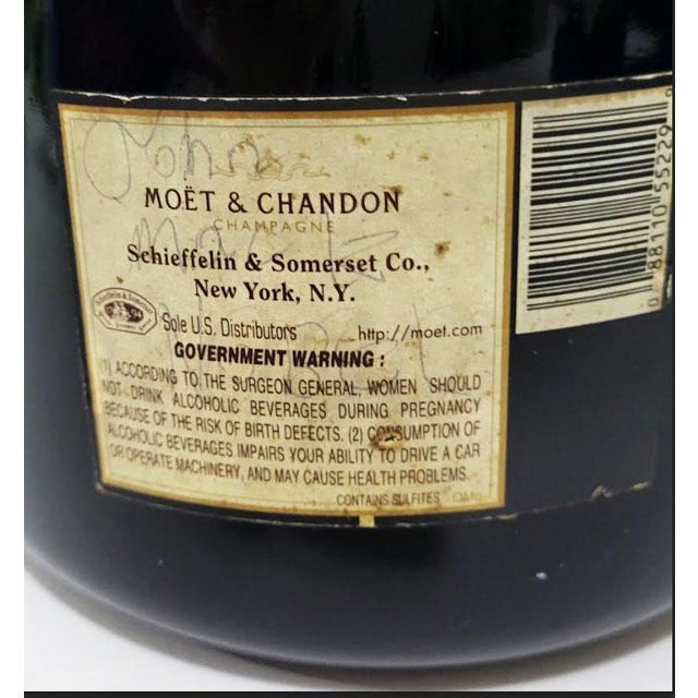 1980s Moët & Chandon Champagne Display Bottle Oversize Sample or Dummy Bottle For Sale - Image 5 of 5