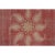 Hand-knotted in wool, this 5x5 vintage Anatolian square rug, circa 1950-1959, showcases a striking radial medallion formed...