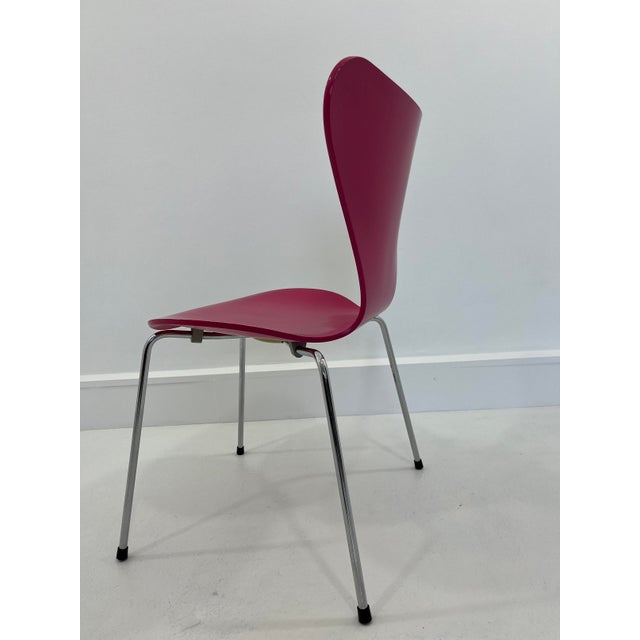 Wood Model 3107 Chair by Arne Jacobsen, 1980s For Sale - Image 7 of 11