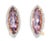 Add a touch of sophistication to your jewelry collection with these Unique 14K Pink Rose Gold Diamond & Amethyst Designer...