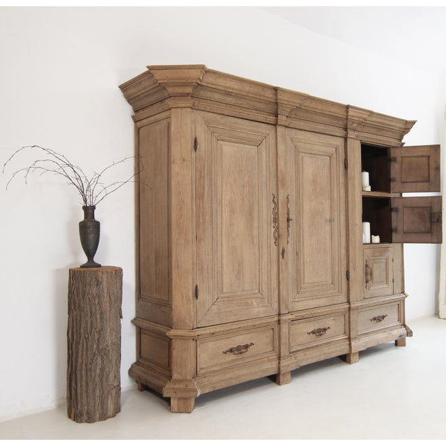 German Baroque Sacristy Cabinet, Late 18th Century For Sale - Image 4 of 18