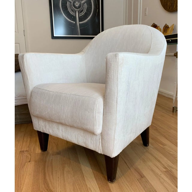 Mid 20th Century 1960s Armchairs in Cream Upholstered Fabric - A Pair For Sale - Image 5 of 13