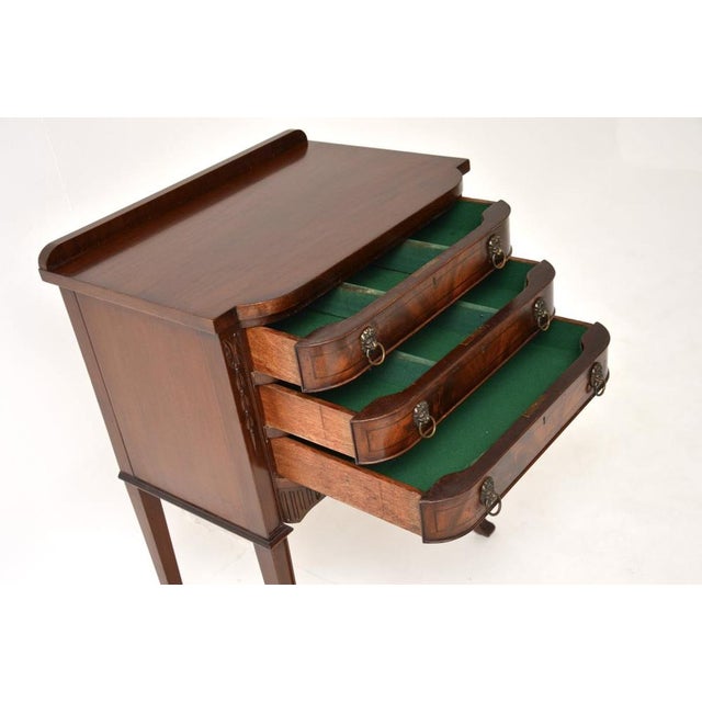 Antique Sheraton Style Server Side Table, 1930s For Sale - Image 9 of 10
