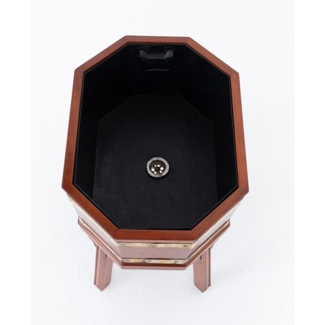Hollywood Regency Regency Revival Mahogany Wine Cooler, 1920s For Sale - Image 3 of 4