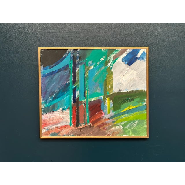 Carl Köhler, Abstract Motif, 1960s, Oil on Canvas, Framed For Sale - Image 12 of 12