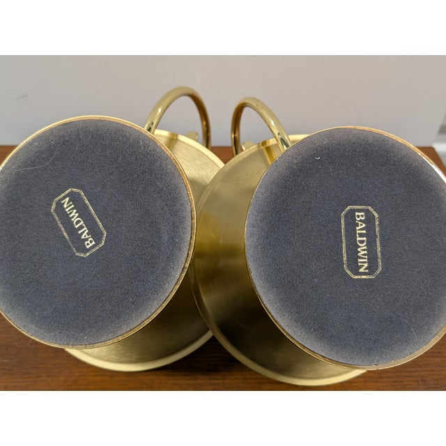 Vintage Baldwin Brass Swirl-Handle Chamberstick Taper Candle Holder For Sale - Image 10 of 10