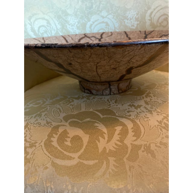 Art Deco 1960s Haeger Decorative Art Bowl For Sale - Image 3 of 6