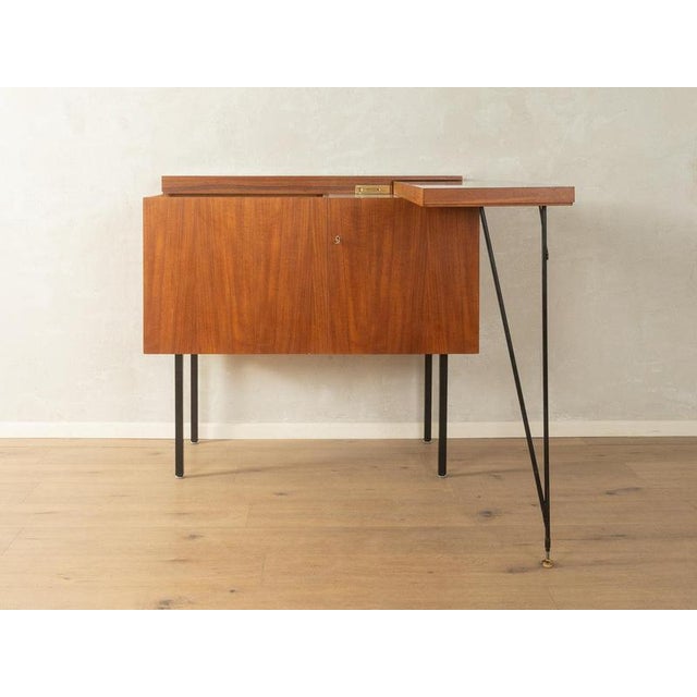 Vintage Walnut Home Bar, Germany For Sale - Image 8 of 17