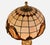 Black Tiffany Style Table Lamp in Brass and Art Glass, 1950s For Sale - Image 8 of 11
