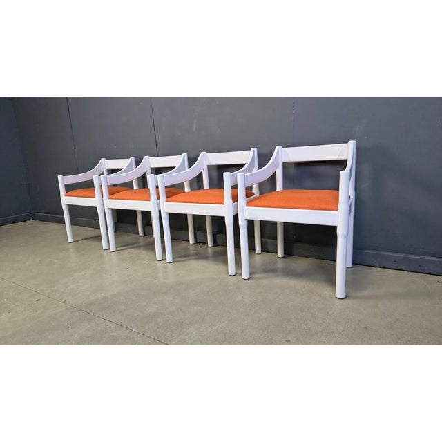 Carimate Armchairs from Vico Magistretti, 1960s, Set of 4 For Sale - Image 12 of 17