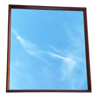 German Art Deco Wall Mirror with Walnut Frame, 1930s For Sale