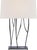 Transitional Ian K. Fowler by Visual Comfort Signature Aspen Console Lamp in Black Rust with Linen Shade For Sale - Image 3 of 3