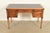 Sligh Furniture French Regency Louis XVI Carved Walnut Leather Top Writing Desk, Circa 1960s For Sale - Image 14 of 14