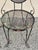 Red Vintage Victorian Style Small Wrought Iron Camo Paint Garden Patio Chair - Set 4 For Sale - Image 8 of 12