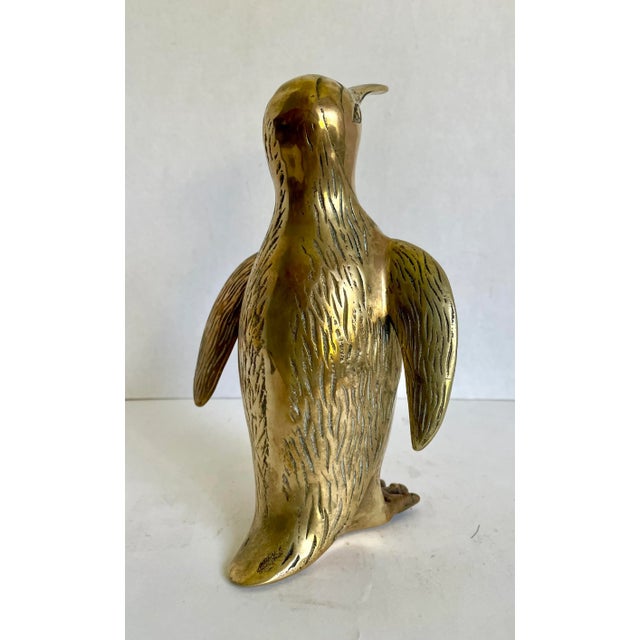 Metal Early 20th Century Standing Brass Penguin Figure For Sale - Image 7 of 11