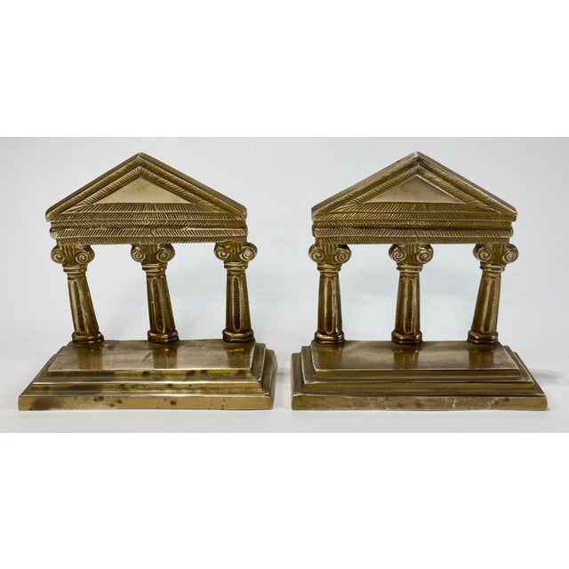 Vintage Brass Greek Ionic Column Bookends, a Pair Chairish