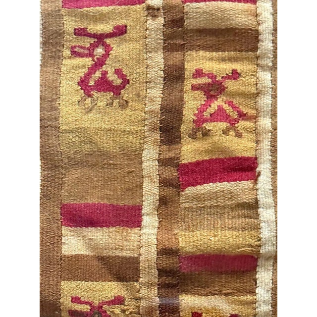 15th Century & Earlier Framed Finely Woven Pre-Columbian Pictorial Textile Chimu Musuem Quality For Sale - Image 4 of 12