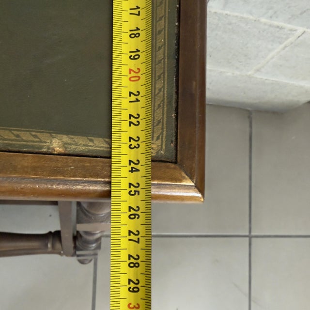 Folding Etagere Ladder in Green Wood For Sale - Image 11 of 13