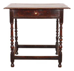English Oak Lamp Table, 18th Century