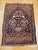 Persian Vintage Persian Isfahan Rug, Hand-Knotted Wool, Pictorial Vase Pattern, Navy & Red, 2x3 For Sale - Image 3 of 11