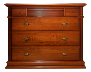 Cherrywood Chest of Drawers with Tambour Front Detail