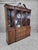 Antique Flame Mahogany Secretary Breakfront Display Hutch by Robert W Irwin Co For Sale - Image 4 of 12