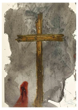 Salvador Dali, Vere, hic Homo Iustus Erat, Lithograph, 1964