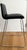 Rolf Benz Rolf Benz 626 Sinus Black Leather Skid Bar Stool Designed by Kai Stania For Sale - Image 4 of 11