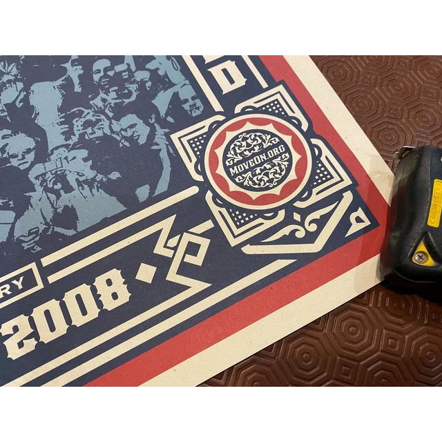 Obama Yes We Did Poster by Shepard Fairey, 2008 For Sale - Image 9 of 12