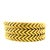 Vintage Italian 18k Gold Three-Row Chevron Bracelet, Circa 1970 For Sale - Image 9 of 10