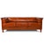 Mission Mission / Craftsman Cubic Slat Side Sofa - Russet Brown Leather (Rb2) For Sale - Image 3 of 9