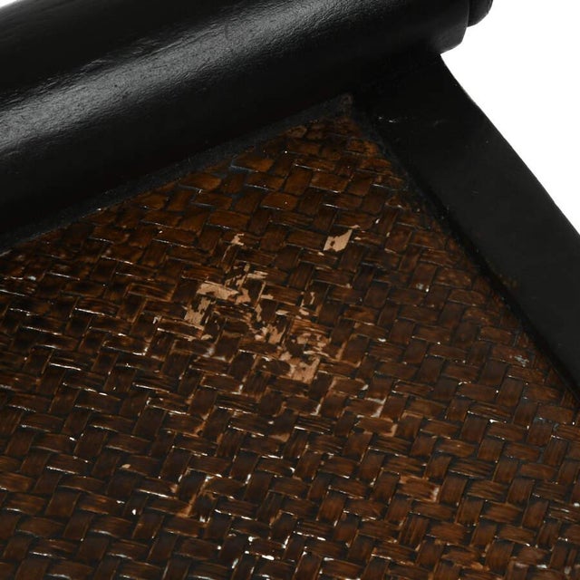 Chinese Mid 20th Century Chinese Reproduction Rattan Stool For Sale - Image 3 of 3