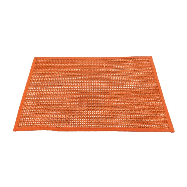 Peele Terracotta Seagrass Placemat - Set of 4 For Sale - Image 4 of 5