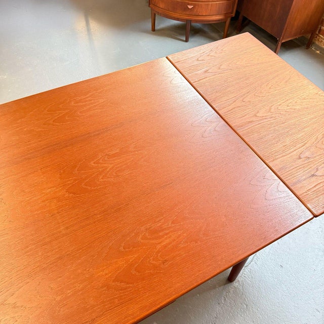 Wood 1950s Rare Teak Dining Table by Peter Hvidt & Orla Mølgaard-Nielsen For Sale - Image 7 of 10