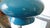 MCM Azure Ceramic Crackle Glaze Lamp For Sale - Image 4 of 8