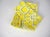 Yellow Yellow Lattice Dinner Napkins, S/6 For Sale - Image 8 of 8