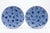 A Pair of Vintage Moroccan Safi Hand-Painted Ceramic Platters / Shallow Bowls For Sale - Image 4 of 12
