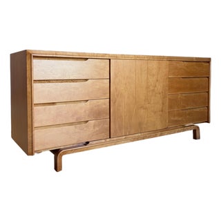 Newly Refinished Mid Century Modern Low Dresser by Edmund Spence For Sale