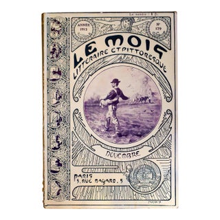 1913 French Magazine, Le Mois Littéraire Et Pittoresque ("The Literary and Picturesque Month"), Full Issue (November), Alphonse Mucha Cover For Sale