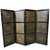 Animal Skin 19th Century Chinoiserie Folding Screen, Hand-Painted Leather For Sale - Image 7 of 10